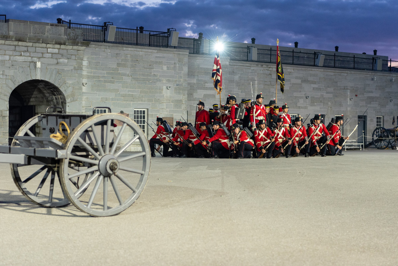 Illustration for article titled Selected Pictures from the Fort Henry Sunset Ceremony 2019 Finale